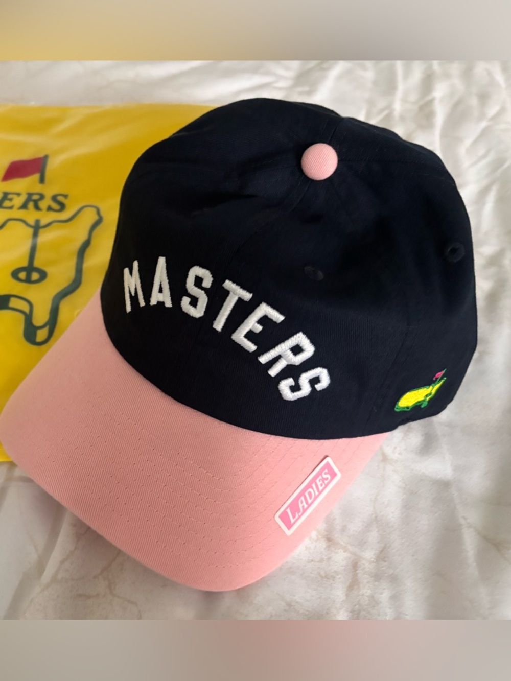 MASTERS 2026  Ladies Two-Tone Baseball Cap - Navy & Pink - NWT